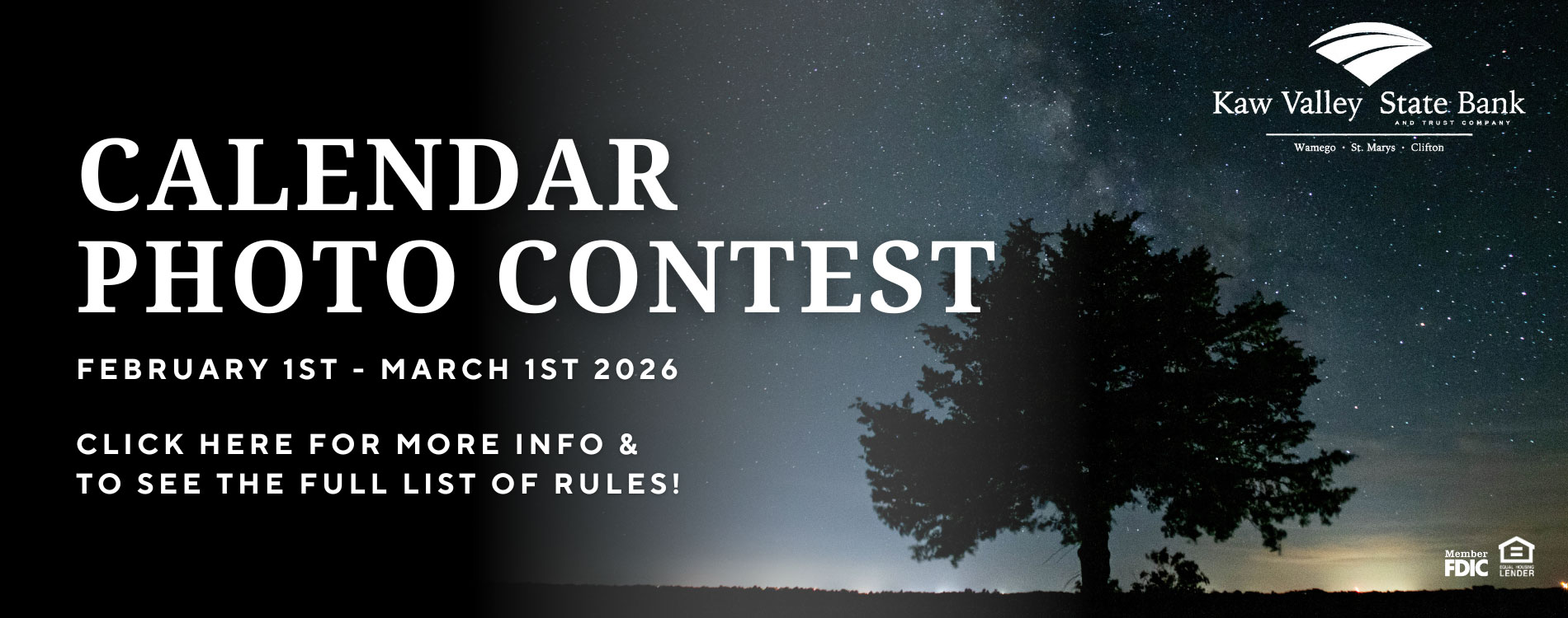 2027 Calendar Photo Contest